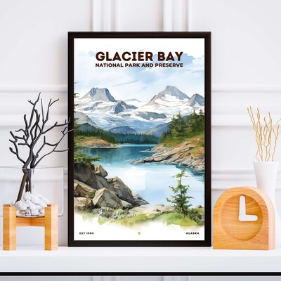 Glacier Bay National Park and Preserve Poster, Travel Art, Office Poster, Home Decor | S8 - image5